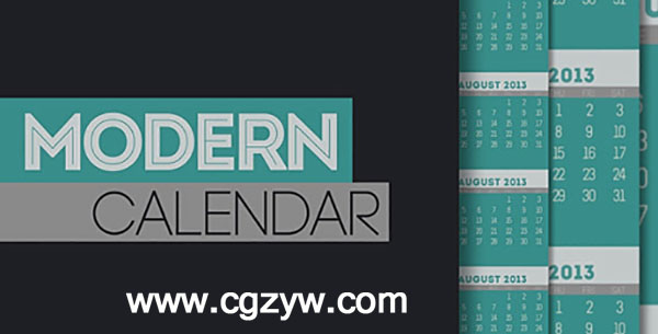 Modern Calendar Preview