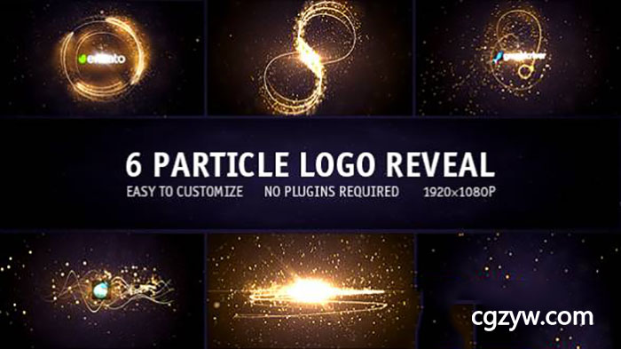 Particle-Logo-Reveal-Pack-6in1