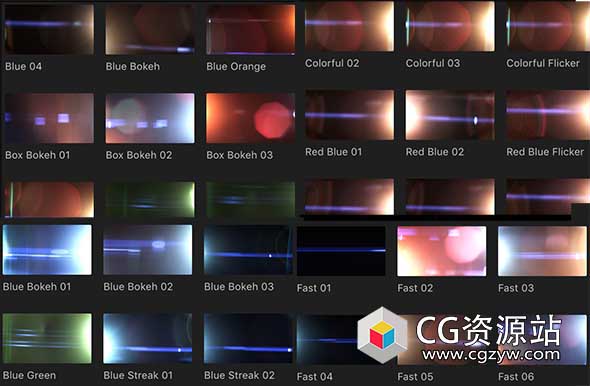 FCPX转场插件-60种唯美镜头炫光特效转场Transmorphic for FCPX