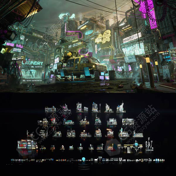 Kitbash3d Cyber District